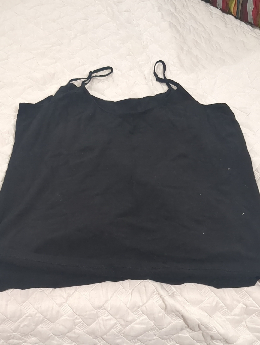 Black Women's Spaghetti Strap Tank Top
